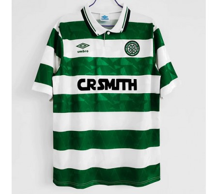 Celtic 89/91 Home Green&White Soccer Jersey